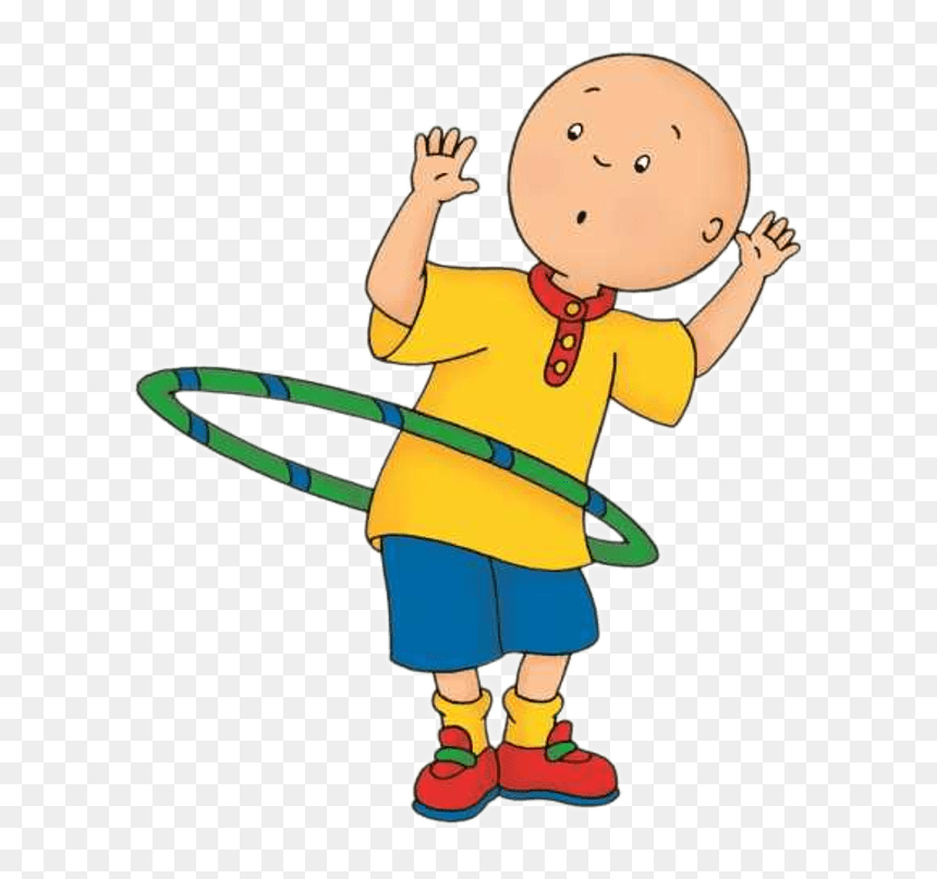 Caillou Playing With The Hula Hoop - Clipart Hula Hoop Png, Transparent Png - caillou png