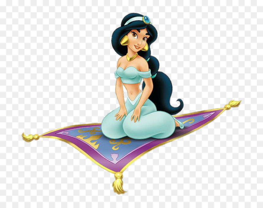 Jasmine On The Magic Carpet - Princess Jasmine On Carpet, HD Png Download - aladdin png