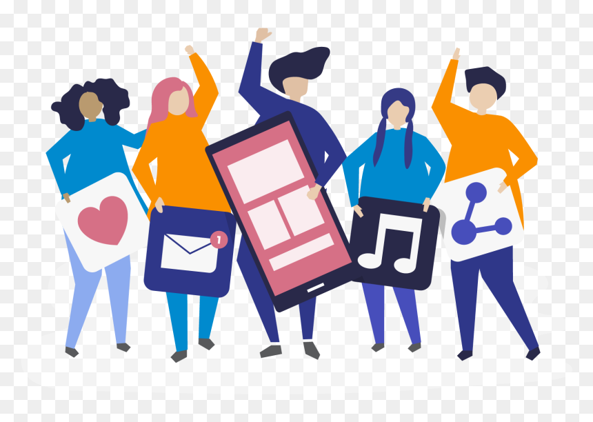 Refer Freinds And Family - Social Illustration, HD Png Download - personas png