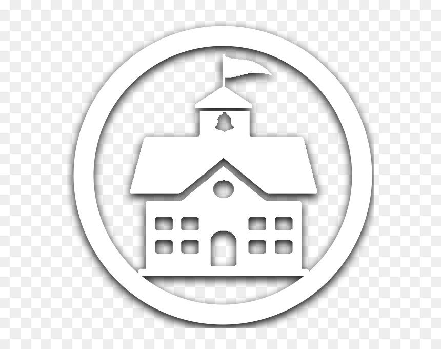 Circle, Hd Png Download - School Circle Icon Black And White, Transparent Png - school icon png