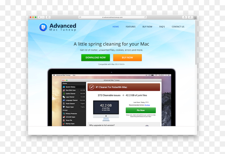 Advanced Mac Tuneup Website - Computer Program, HD Png Download - little mac png