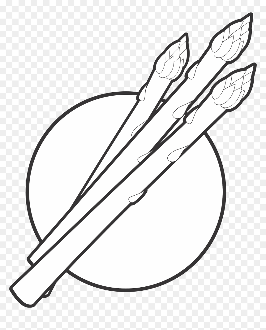 Asparagus Line Art Logo Clip Arts - Garden Asparagus, HD Png Download - asparagus png