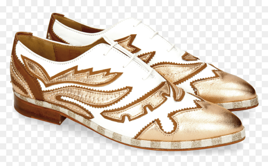 Oxford Shoes Jessy 43 Rio White Talca Rose Gold - Sneakers, HD Png Download - gold rose png
