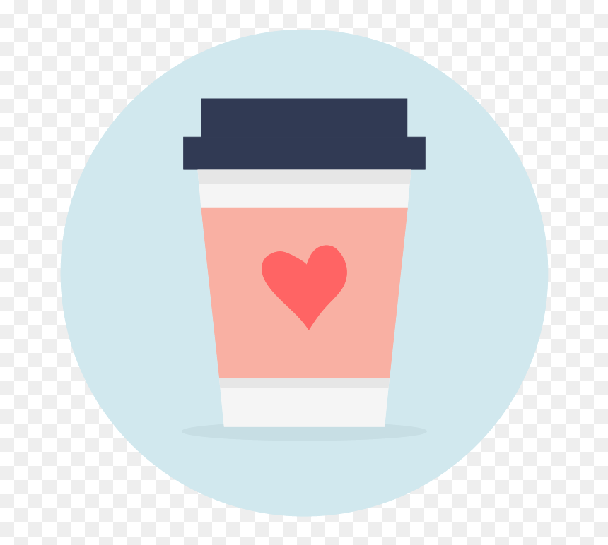 Coffee Icon - Heart, HD Png Download - coffee icon png