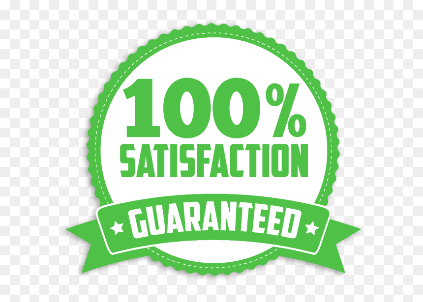 100 Satisfaction Guarantee - Label, HD Png Download - satisfaction guaranteed png
