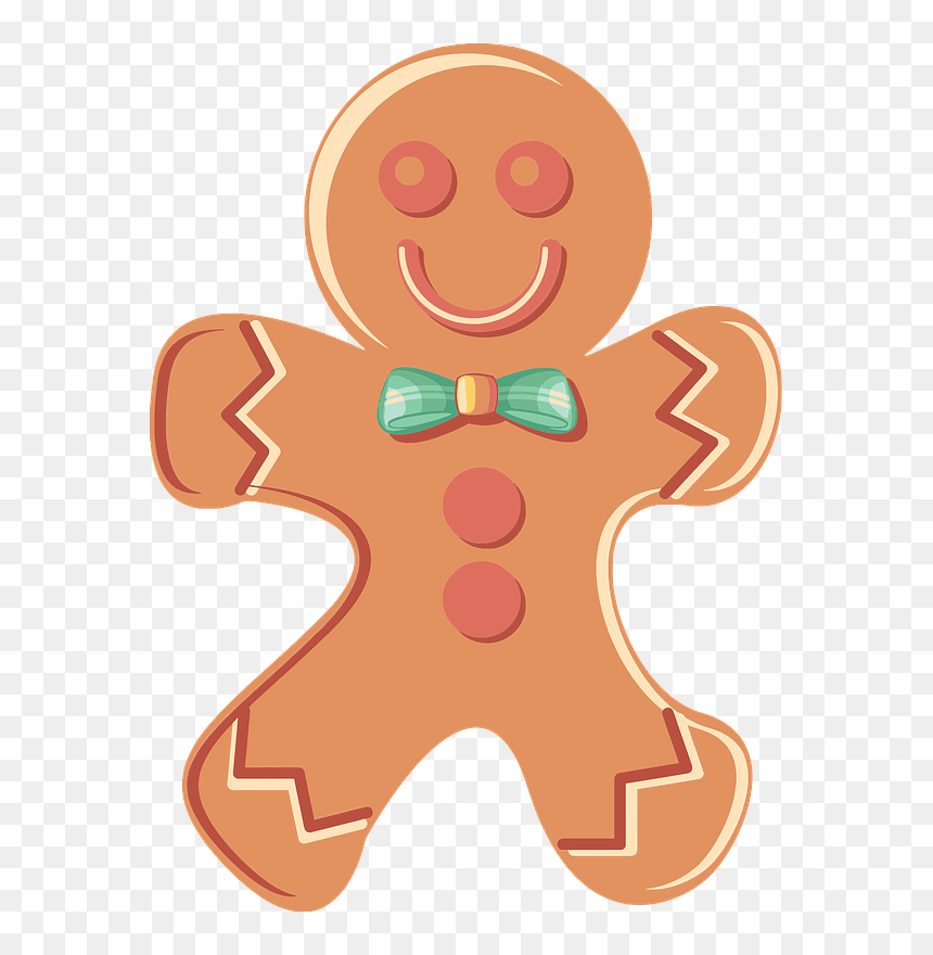 Gingerbread Man Icon Clipart - Gingerbread Cookies Gingerbread Clipart, HD Png Download - man icon png