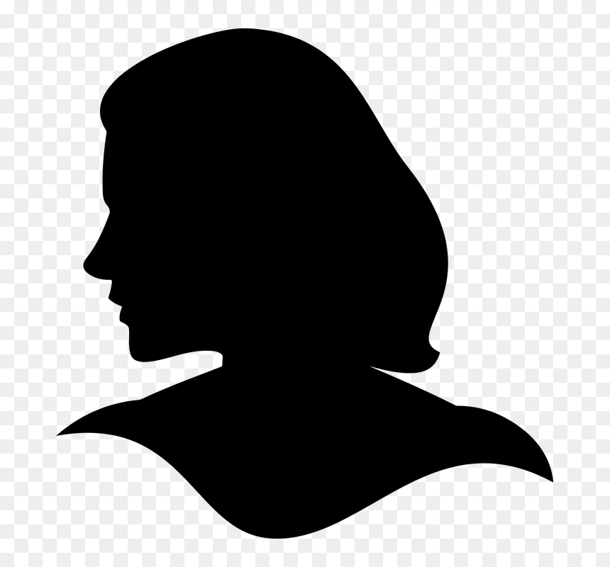 Transparent Female Head Silhouette Png, Png Download - headshot png