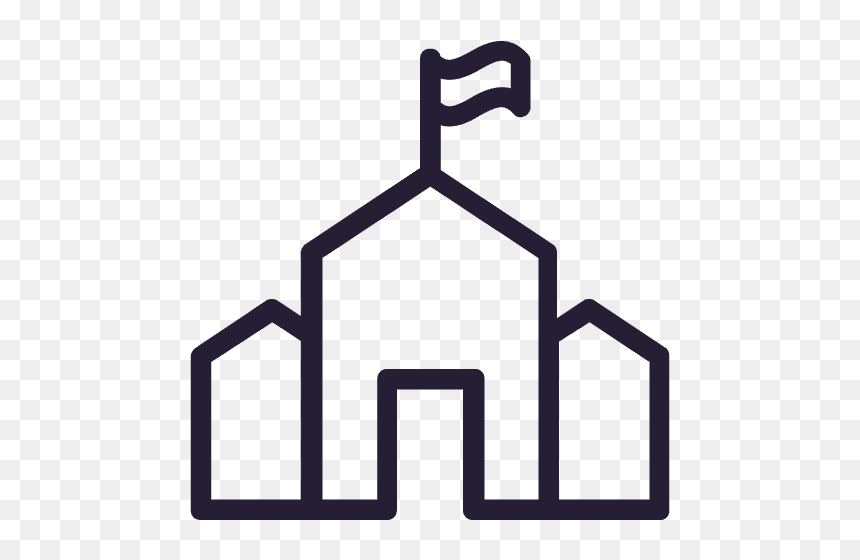 Church Colored, HD Png Download - school icon png