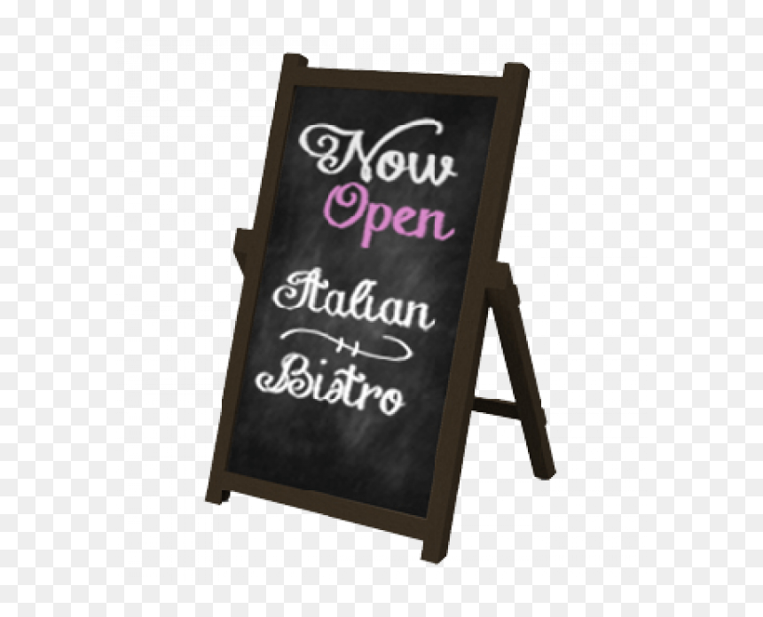 A-frame Sign Chalkboard - Banner, HD Png Download - chalkboard banner png
