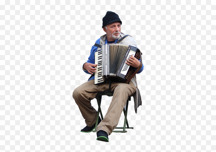 Sitting, HD Png Download - musician png