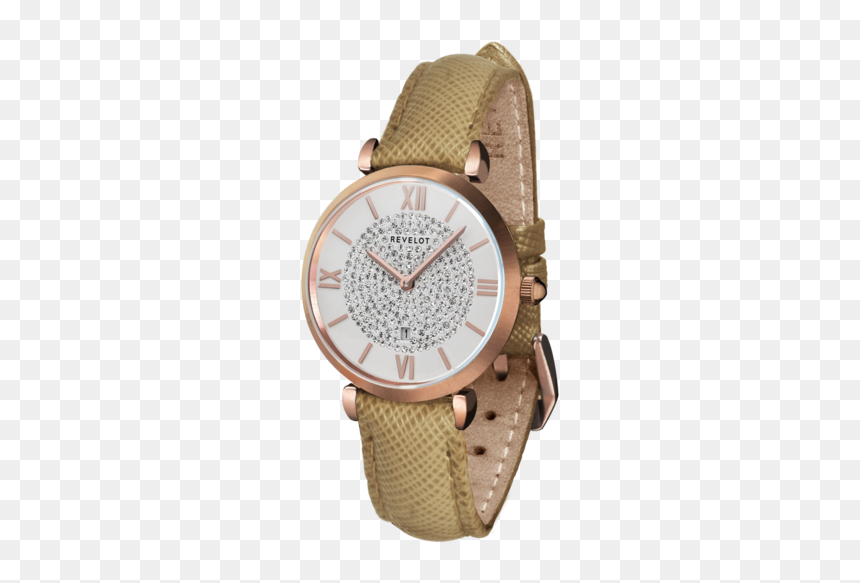 R5 White/rose Gold/rose Gold - Just Cavalli Seiko Vj21 Movement, HD Png Download - gold rose png