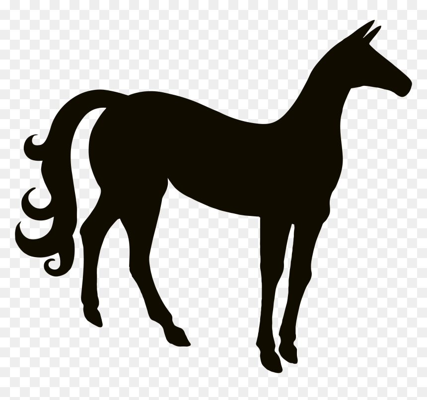 Vintage Stylized Horse Silhouette Clip Arts - สัตว์ เท่ ๆ Png, Transparent Png - horse silhouette png