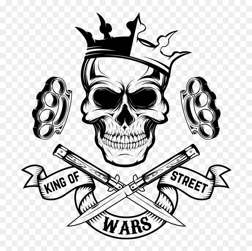 King Skull Png - Skull With King Crown, Transparent Png - brass knuckles png