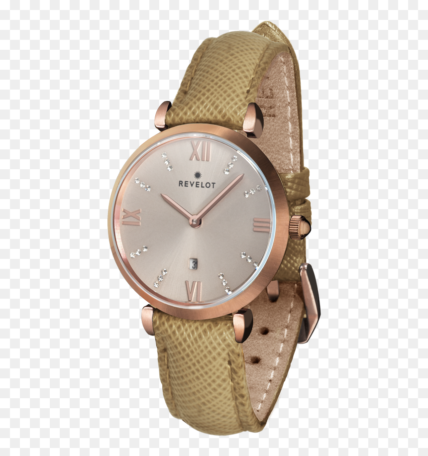 R5 Ash Rose/rose Gold/rose Gold - Analog Watch, HD Png Download - gold rose png