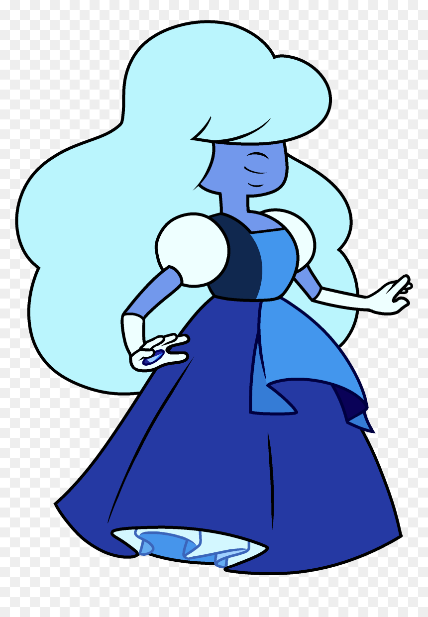 Sapphire Steven Universe Drawings, HD Png Download - sapphire png