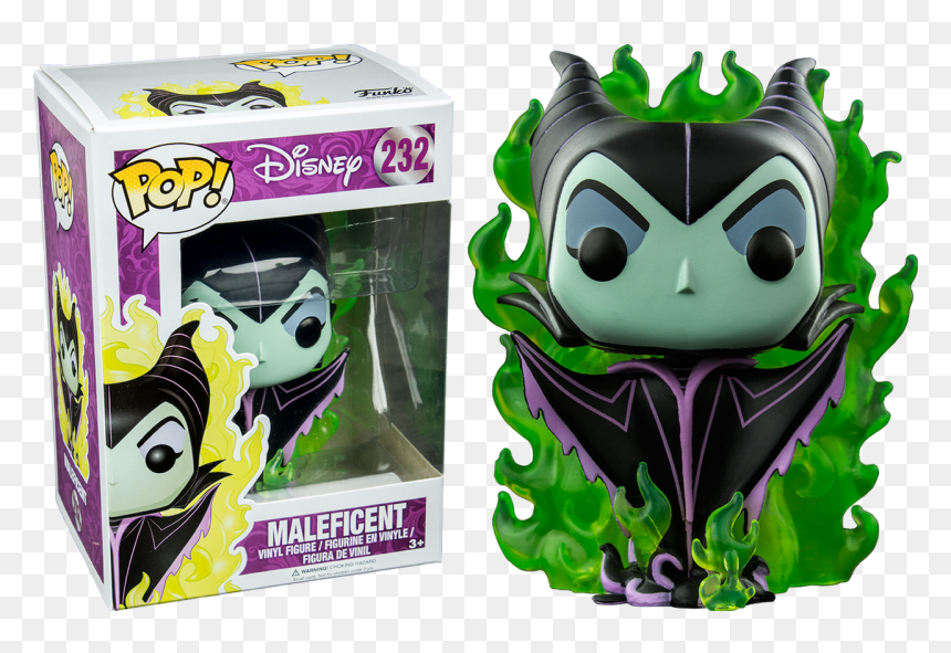 Maleficent With Flames Us Exclusive Pop Vinyl Figure - Disney Maleficent Funko Pop, HD Png Download - maleficent png