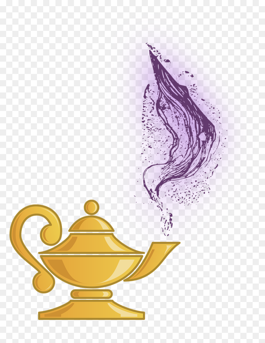 Ginie Lamp Clip Art, HD Png Download - aladdin png