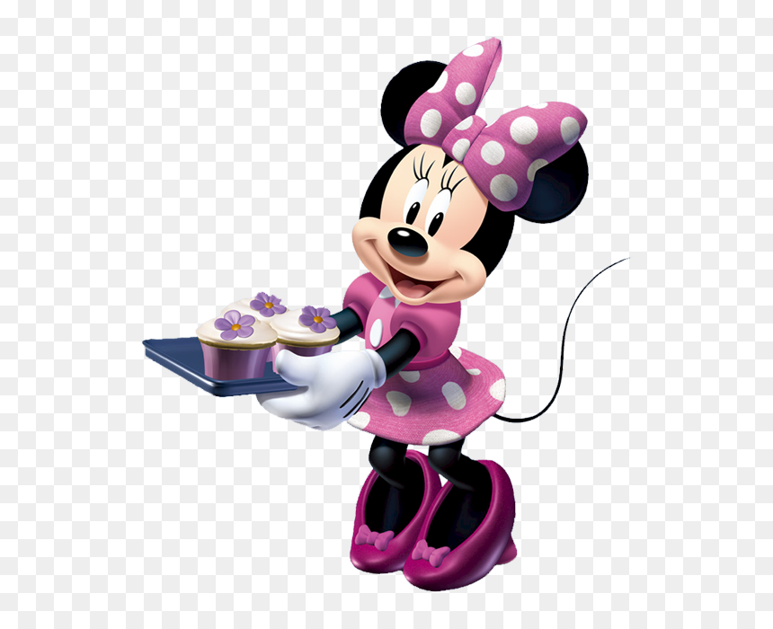 Pink Clip Art Clipart - Minnie Cooking, HD Png Download - minnie head png