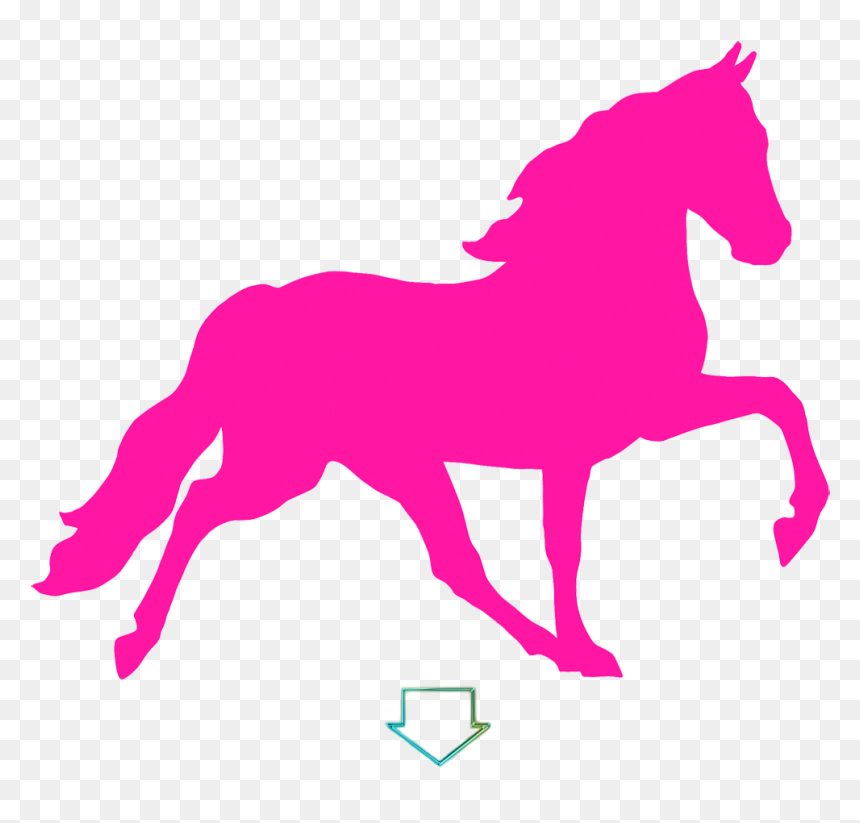 Pixels Widescreen, Pink Horse - Cinderella Coach Svg, HD Png Download - horse silhouette png
