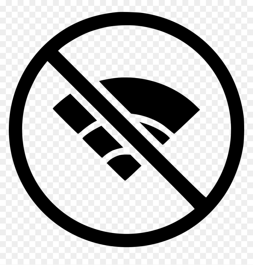 Cancel Wifi Virtual Function - No Drink Icon, HD Png Download - cancel sign png