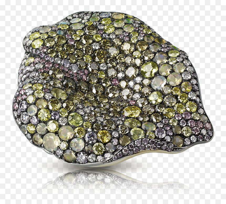 Fabergé Golden Rose Petal Brooch, HD Png Download - gold rose png