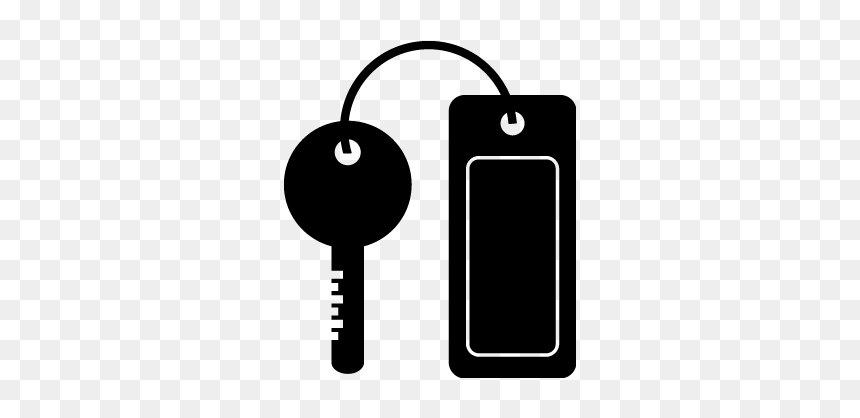 Car Key, Locker Key, Hotel Service, Keychain, Hotel - Illustration, HD Png Download - key icon png