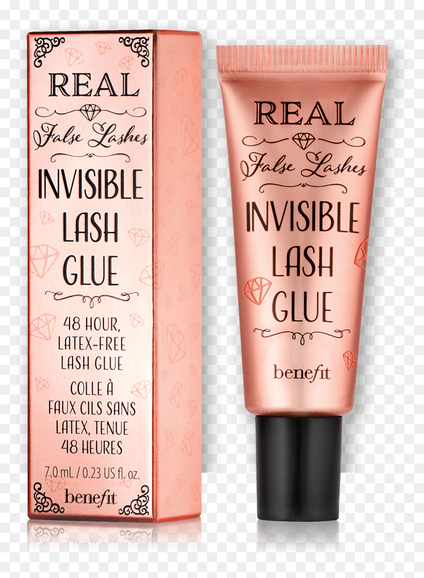 Real False Lashes Invisible Eyelash Glue Is Waterproof, - Benefit Invisible Lash Glue, HD Png Download - eye lashes png