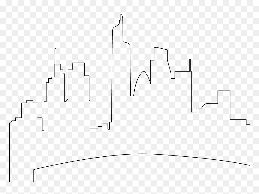 Diagram, HD Png Download - boston skyline silhouette png