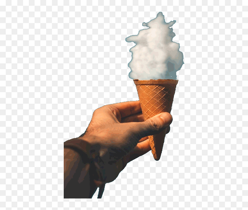 In This Example, We Remove The Turquoise Color Background - Hand Holding Ice Cream Transparent, HD Png Download - picture png