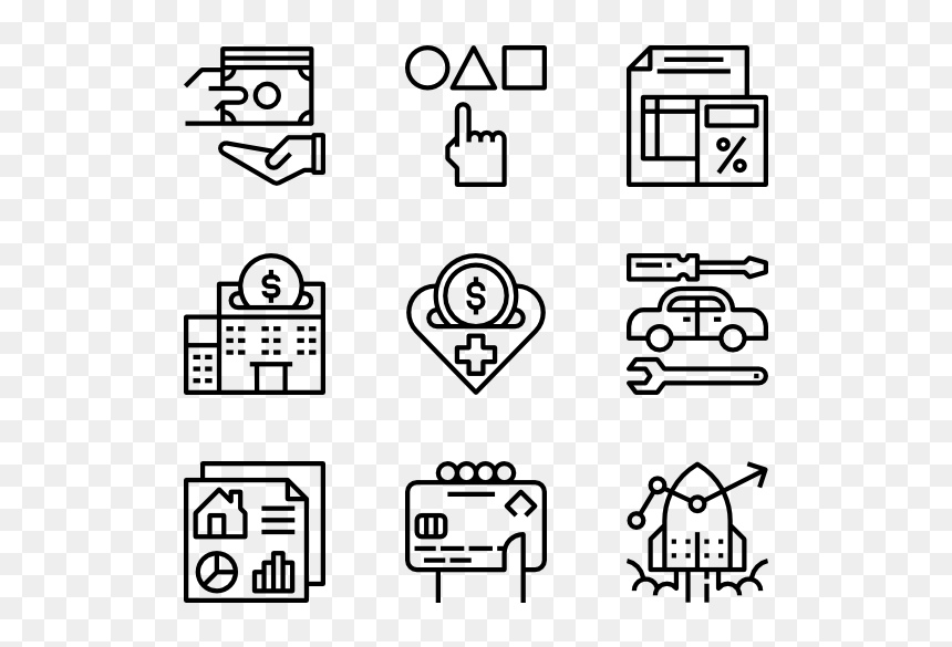 Shopping Icon Pack Png, Transparent Png - cash icon png