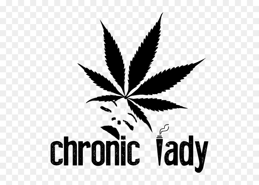 Chronic Lady - Cannabis Leaf, HD Png Download - weed blunt png