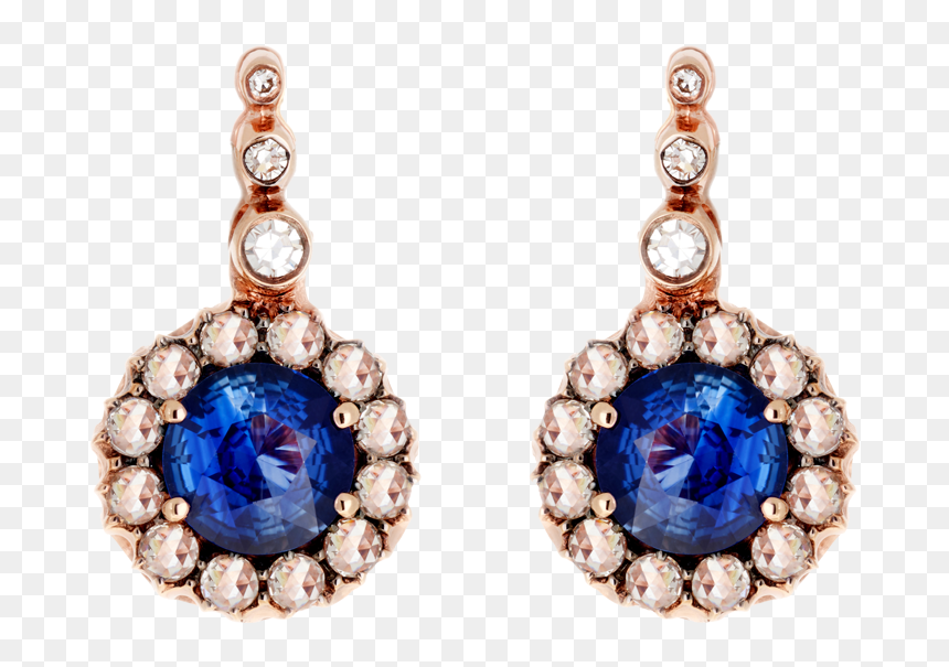 Earrings, HD Png Download - sapphire png