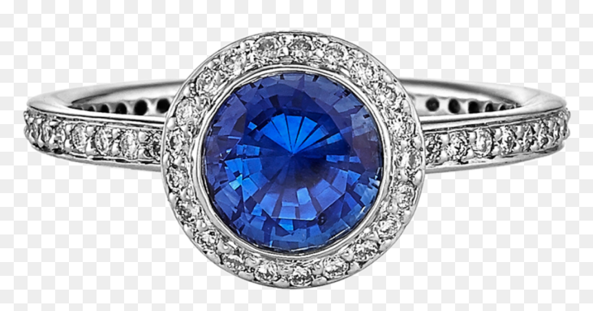 Blue Sapphire Gemstone For Foreign Travel - Engagement Ring, HD Png Download - sapphire png