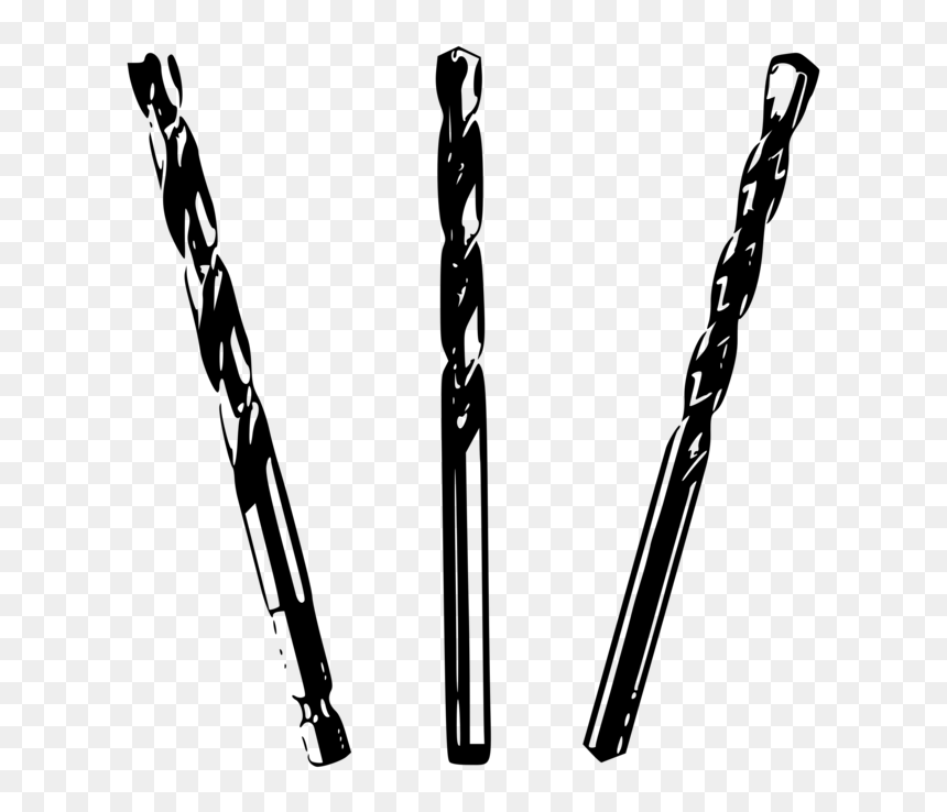 Hardware Accessory,black And White,drill Bit - Consommables Electro, HD Png Download - drill png