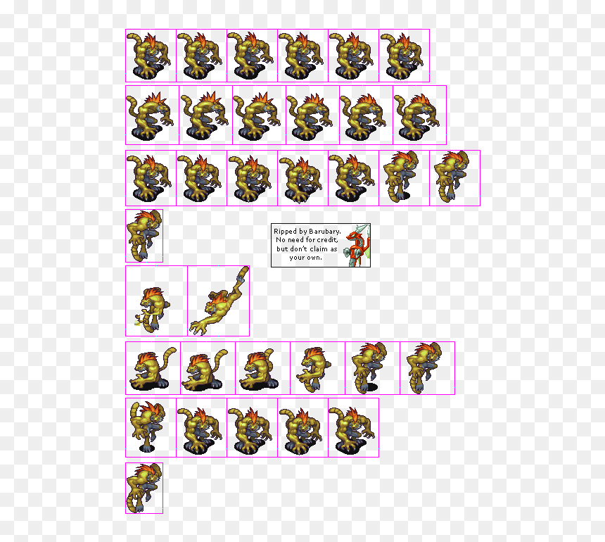 Breath Of Fire 3 Rei Weretiger, HD Png Download - fire breath png