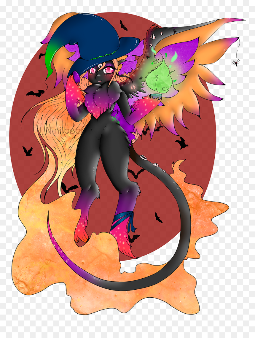 Niniibear, Bat, Cute, Fluffy, Food, Furry, Halloween, - Cute Furry Bat Kid, HD Png Download - halloween bat png