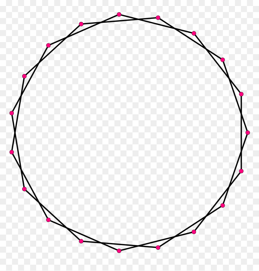 Regular Star Polygon 19-2 - Clip Art, HD Png Download - polygon png