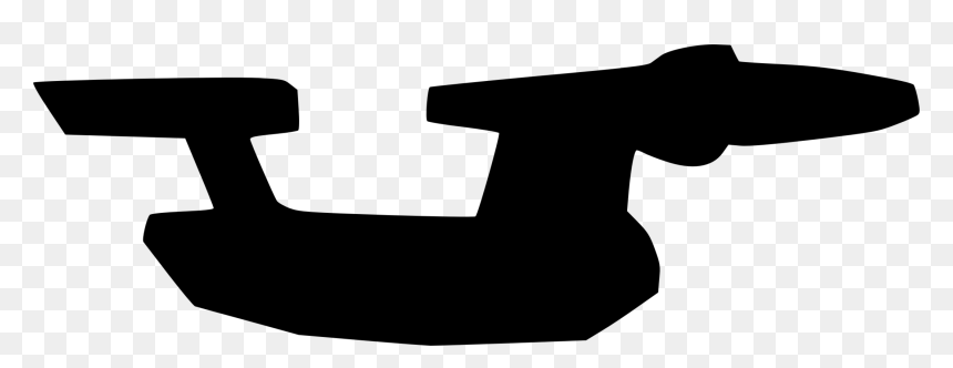 Photography - Spaceship Silhouette, HD Png Download - starship png