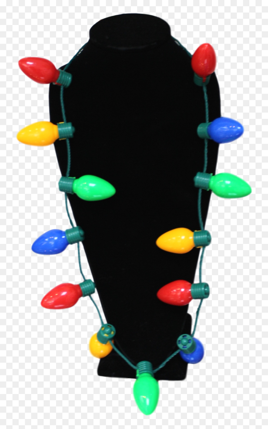 Christmas Light Bulb Necklace - Necklace, HD Png Download - christmas bulb png
