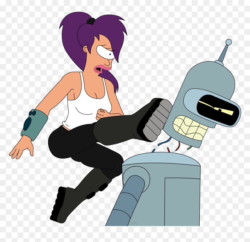 Futurama Leela Png, Transparent Png - christian fish png