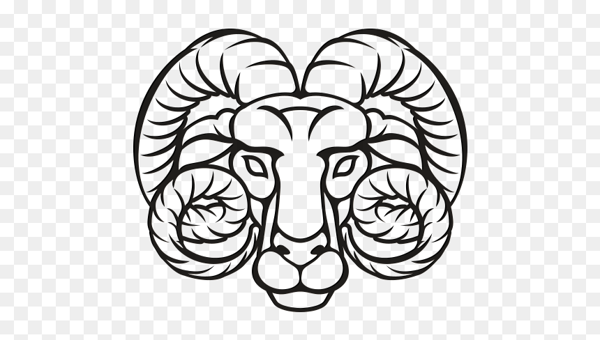 Line Art, HD Png Download - aries png
