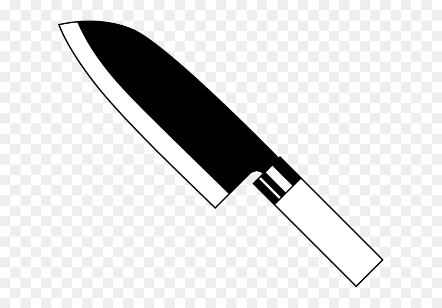 Knife Clipart Black And White Png - Knife Clip Art Black And White, Transparent Png - machete png