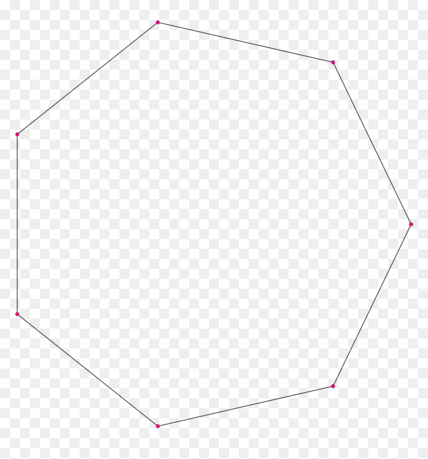 รูป เรขาคณิต 7 เหลี่ยม, HD Png Download - polygon png
