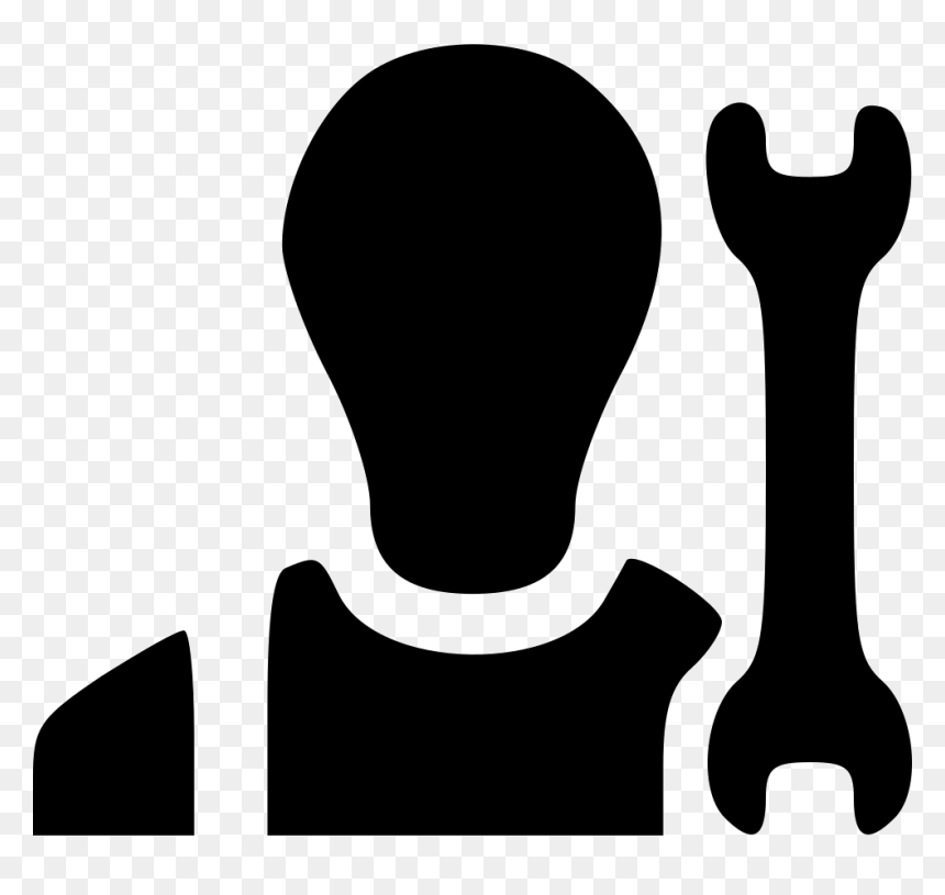 Motor Mechanic - Silhouette Mechanic Png, Transparent Png - mechanic png