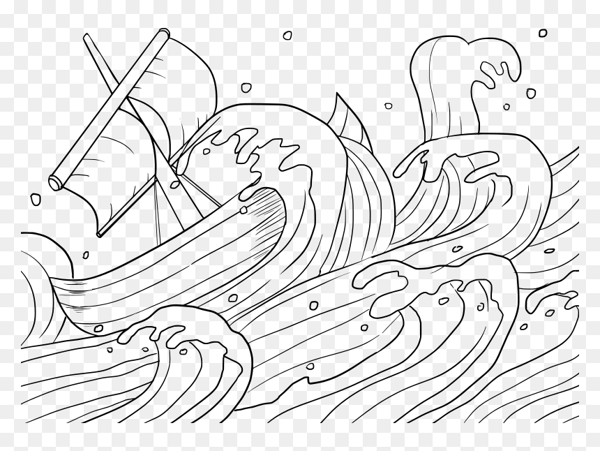 Jonah 1 - 1-17 - Coloring Book, HD Png Download - christian fish png
