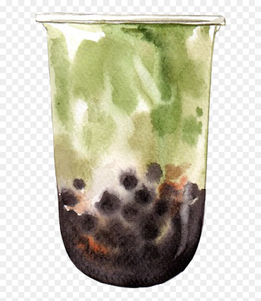 Bubbletea02 - Bubble Tea Png Watercolor, Transparent Png - bubble tea png