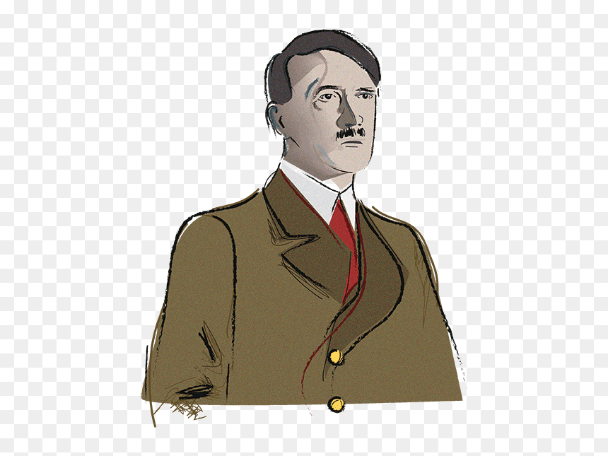 Cartoon, HD Png Download - hitler face png