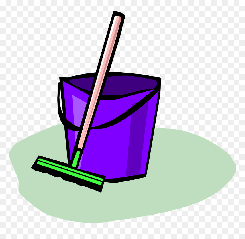 Cleaning Supplies Clip Art, HD Png Download - mop png