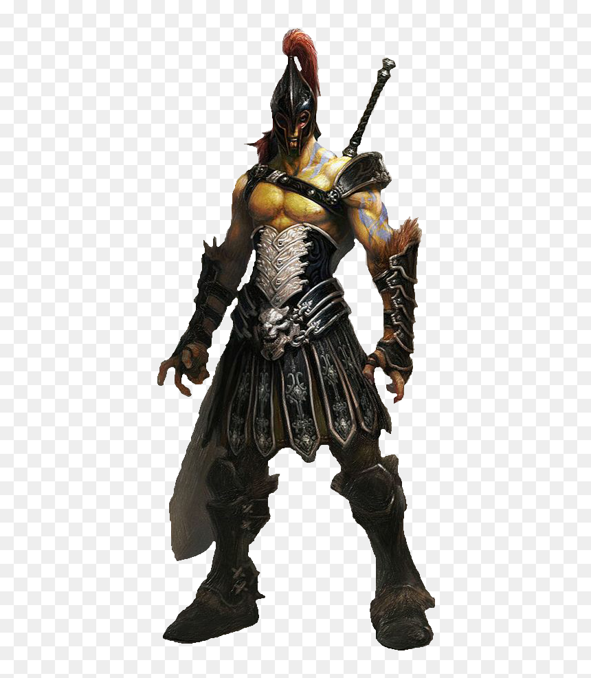 Warrior Character Art , Png Download - Character Starfinder Concept Art, Transparent Png - gladiator png
