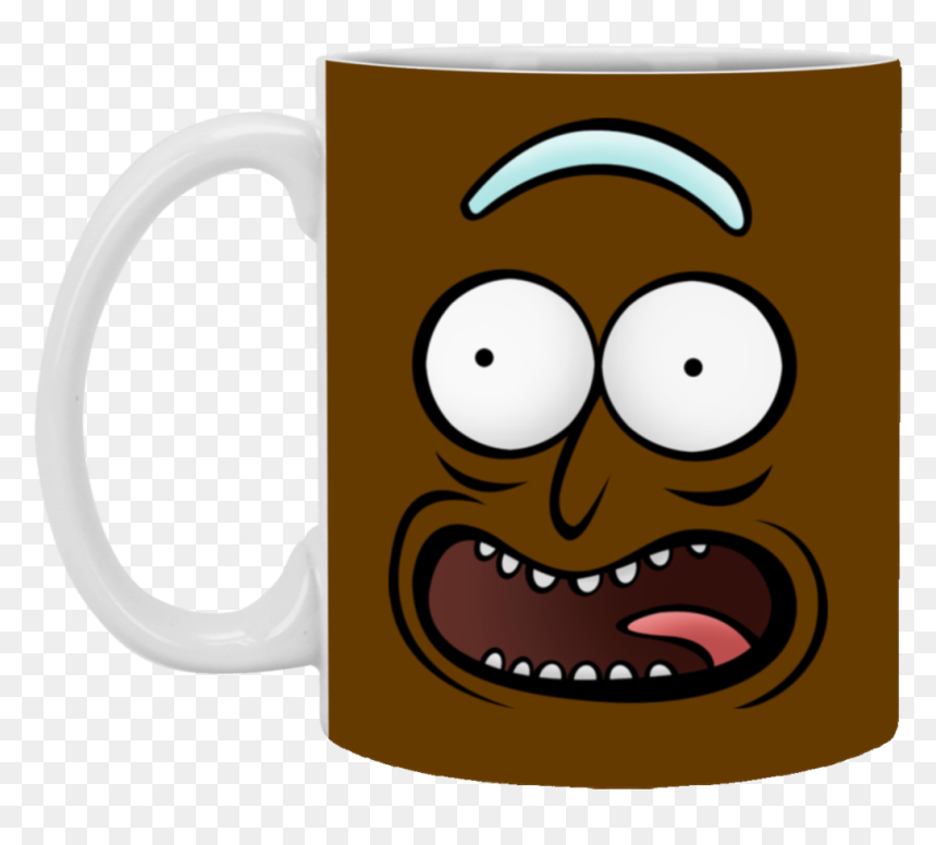 Rickz Pickles Funny Face Emoji Rick Mug Cup Gift - Mug, HD Png Download - funny emoji png